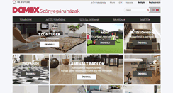 Desktop Screenshot of domexszonyeg.hu